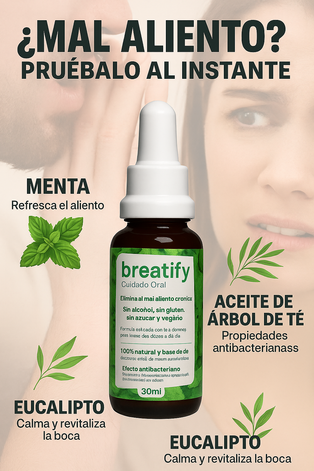 ¿Quieres un aliento fresco y una boca realmente limpia? llego BREATIFY 30ml